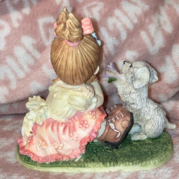 Girl crying with puppy vintage figure - Picture 2 of 4